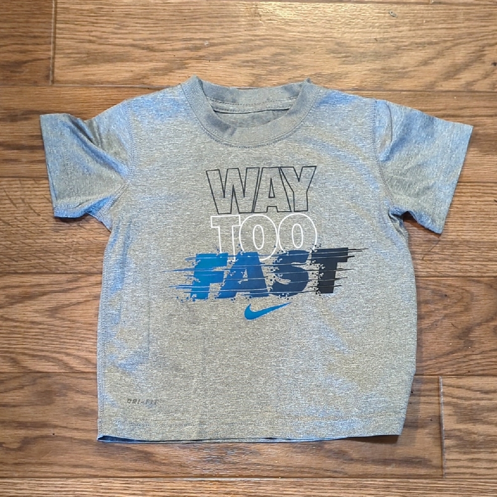 3T Nike Gray and Blue Short Sleeve Tees